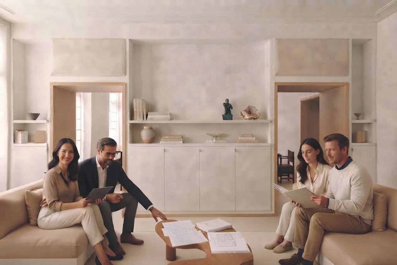 Le même logement terminé, le jour de la réception